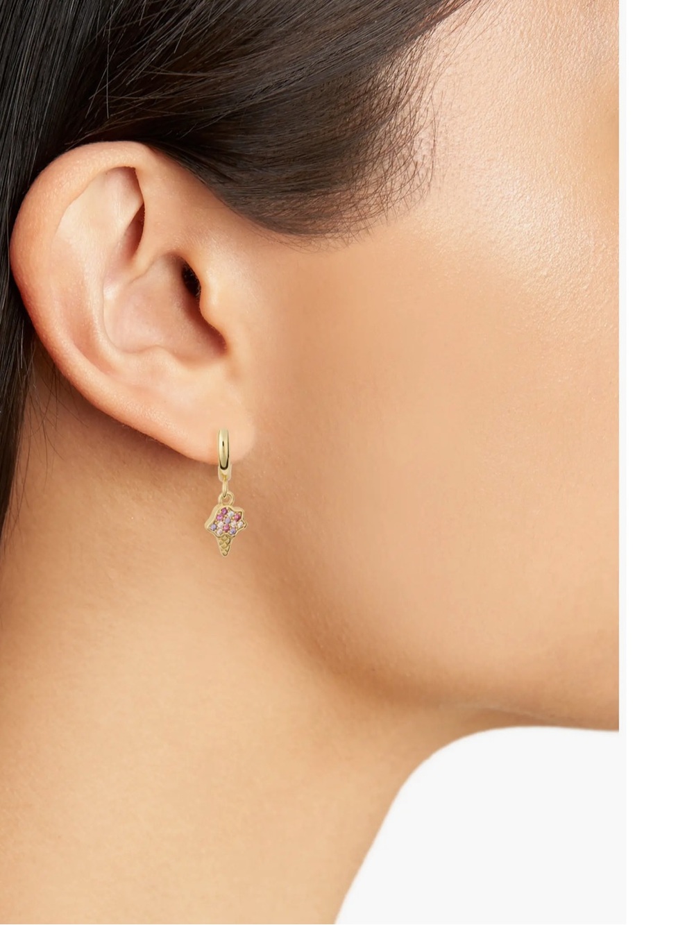 Kate Spade Gold Pink Multi Drop ice cream cones Earrings - Women Jewelry new